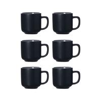 ESPRESSOTASSEN Jasper schwarz 100 ml 6er Set - Schwarz, Keramik (0.1L) - Ritzenhoff Breker