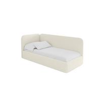 EINZELLBETT Jugendbett mit Bettkasten, Rechts - ELSY 80x200 Beige - Perlmutt, Holzwerkstoff/Textil (80/200cm) - ALTDECOR