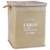 KORB aus Metall, beige, 41x52cm - Beige, Metall (52/41/41cm) - Wanderlust