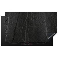 HERDABDECKPLATTE Stein - Anthrazit - Dunkelgrau - Steinstruktur Induktionsschutz 91.6x52.7 cm - Anthrazit, Kunststoff (91.6/52.7/0.2cm) - MuchoWow