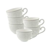 KAFFEETASSEN Gray Pearl weiß 120 ml 6er Set - Weiß, Keramik (0.12L) - Villeroy & Boch