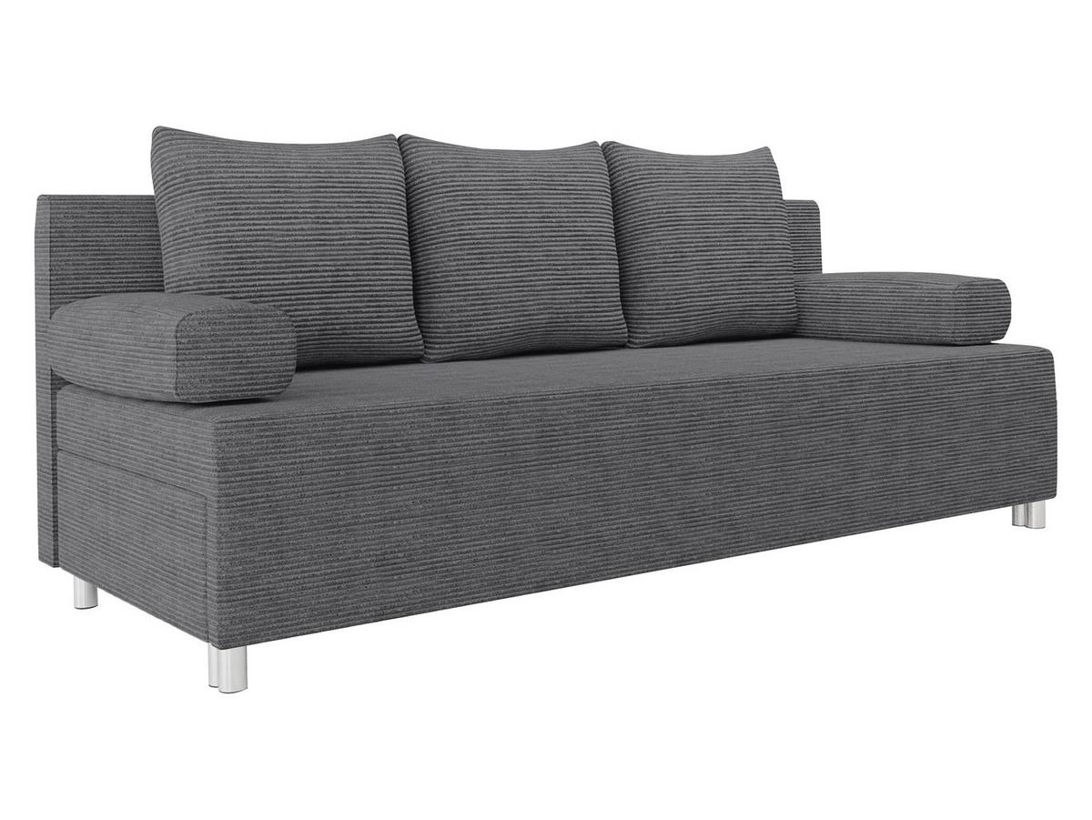 SCHLAFSOFA Dover Cord - Chromfarben/Greige, Holz/Kunststoff (192/86/80cm) - MIRJAN24