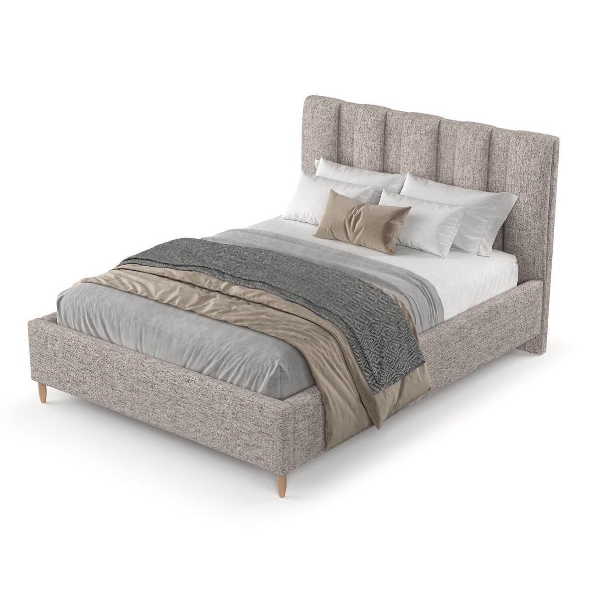 POLSTERBETT Loom 120/200 cm Beige im Neve Stoff - Beige/Naturfarben, Holz/Holzwerkstoff (120/200cm) - AltaBeds