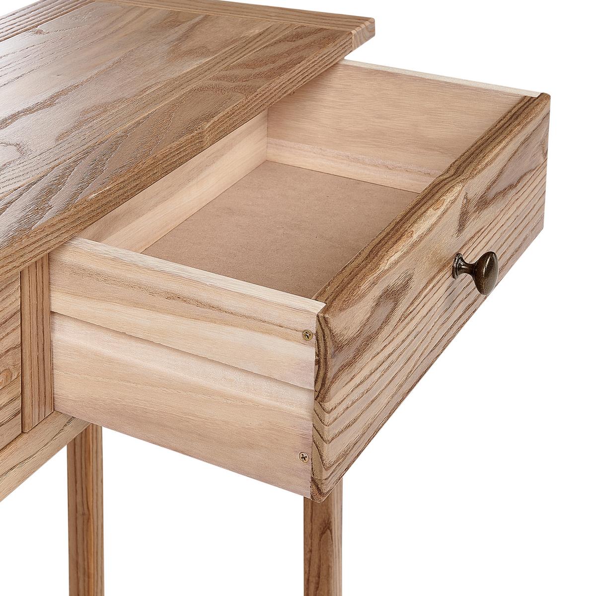 KONSOLENTISCH Sassafrasholz Braun Salton - Braun, Holz (100/74/31cm) - Beliani