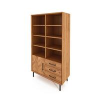 BÜCHERREGAL LEON 97x45 Wildeiche - Wildeiche, Holz (97/176/45cm) - byoak
