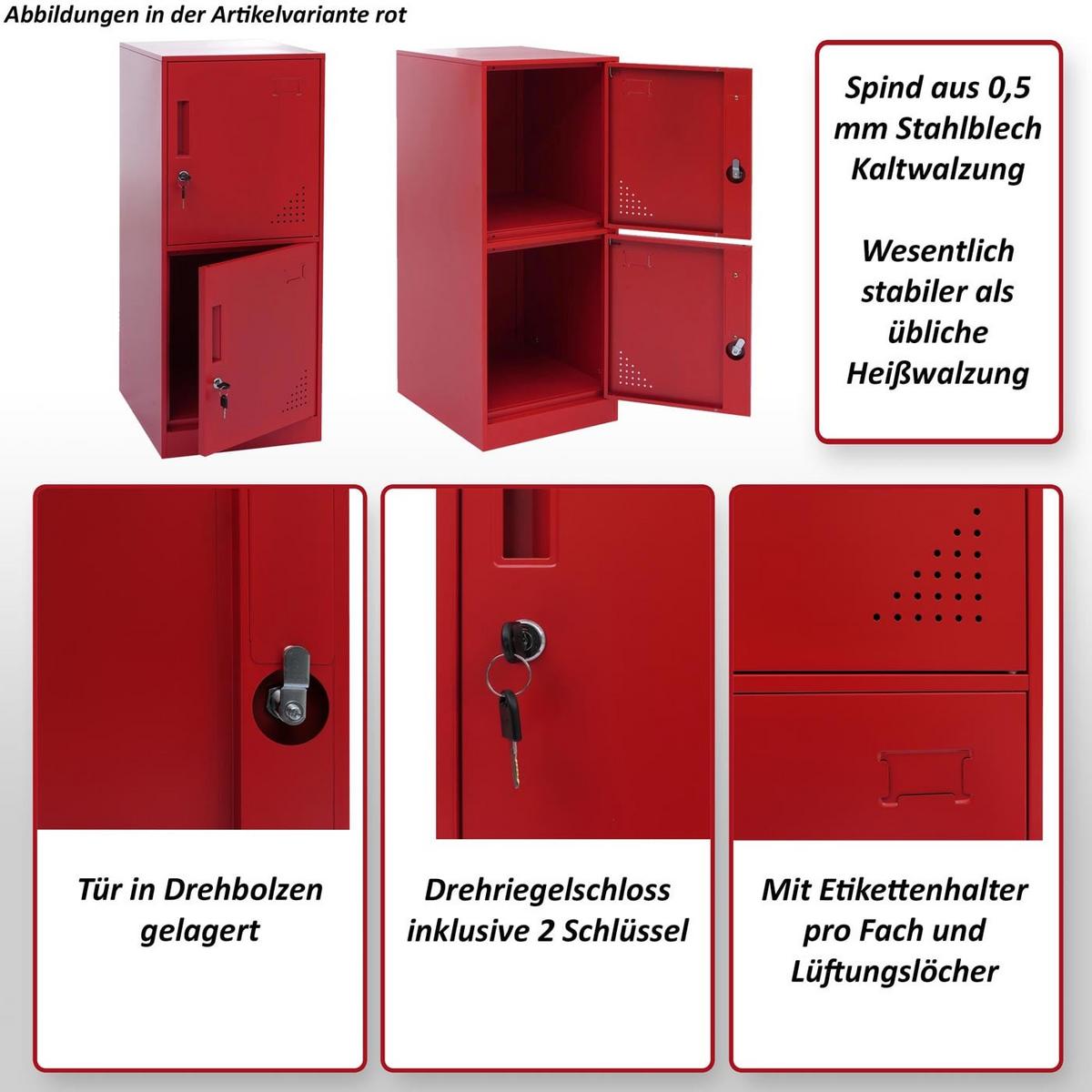 SPIND Rot - Rot, Metall (38/90/45cm) - MCW