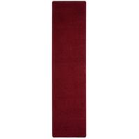 HOCHFLOR VELOURS TEPPICH LÄUFER MONA - Weinrot, Textil (80/200cm) - Snapstyle