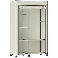KLEIDERSCHRANK Stoffschrank Creme - Creme, Metall (43/162.5/103cm) - HOMCOM