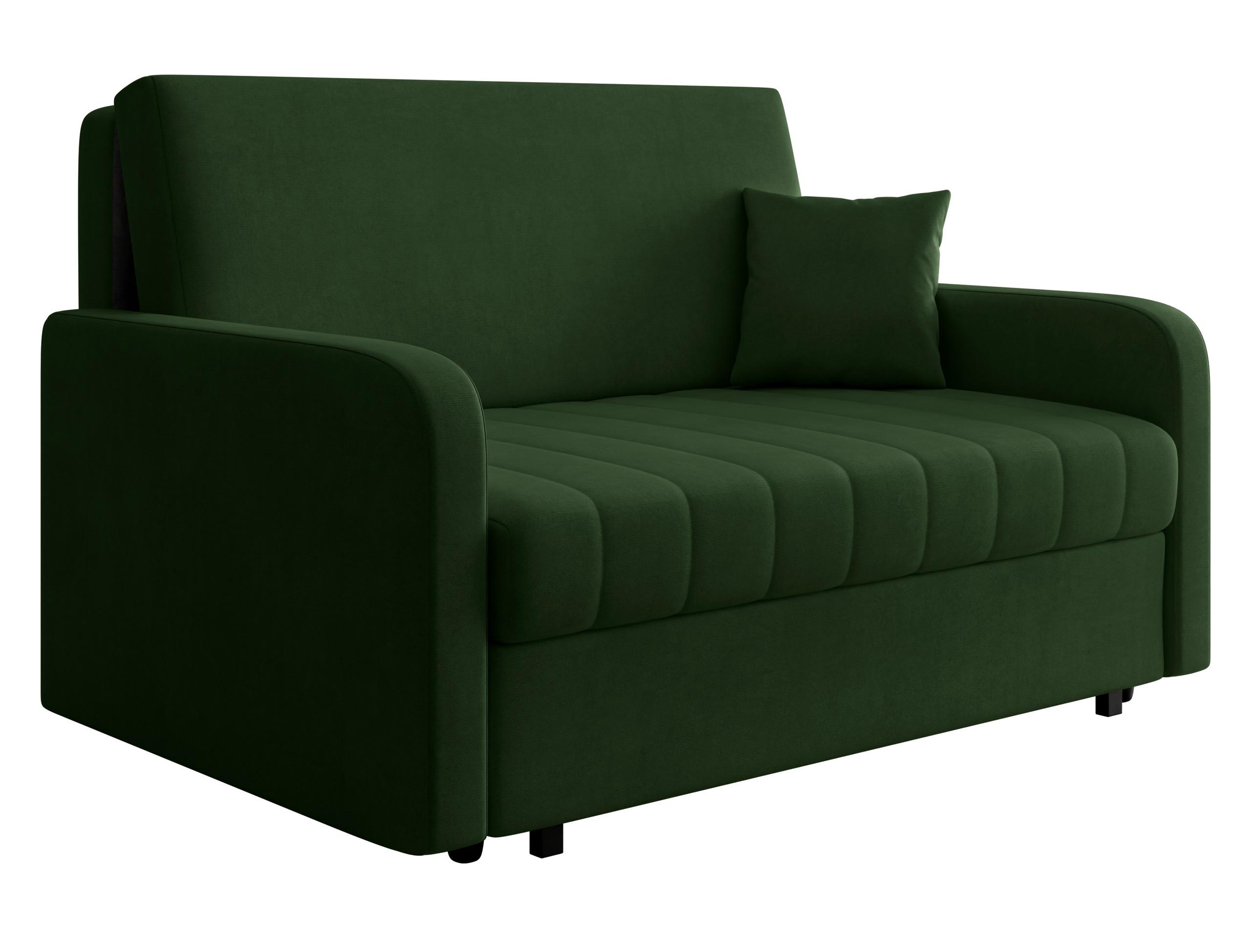 SCHLAFSOFA Viva Silk III - Dunkelgrün/Schwarz, Holz/Textil (152/85/98cm) - MIRJAN24