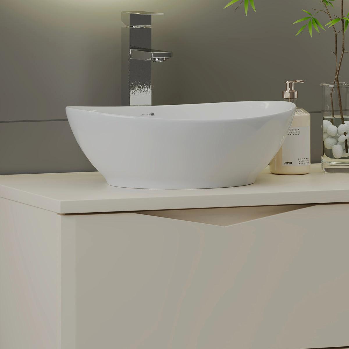 WASCHTISCHUNTERSCHRANK 120cm Ellie Kaschmir - Kaschmir, Holzwerkstoff (120/50/45.8cm) - Petits-meubles