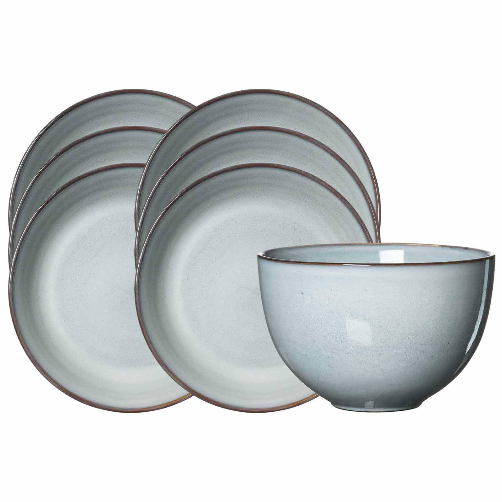 SUPPEN-SET Alicante Grau 7-tlg. - Grau, Keramik (2/2/2cm) - Ritzenhoff Breker