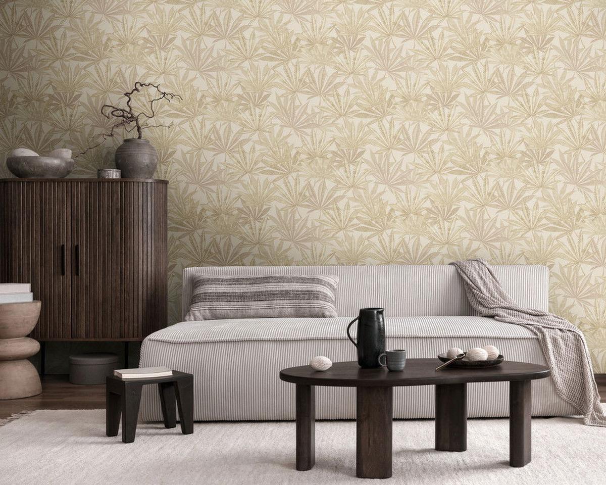 VLIESTAPETE Beige 53/1005 cm - Beige, Textil (53/1cm) - KUNSTLOFT