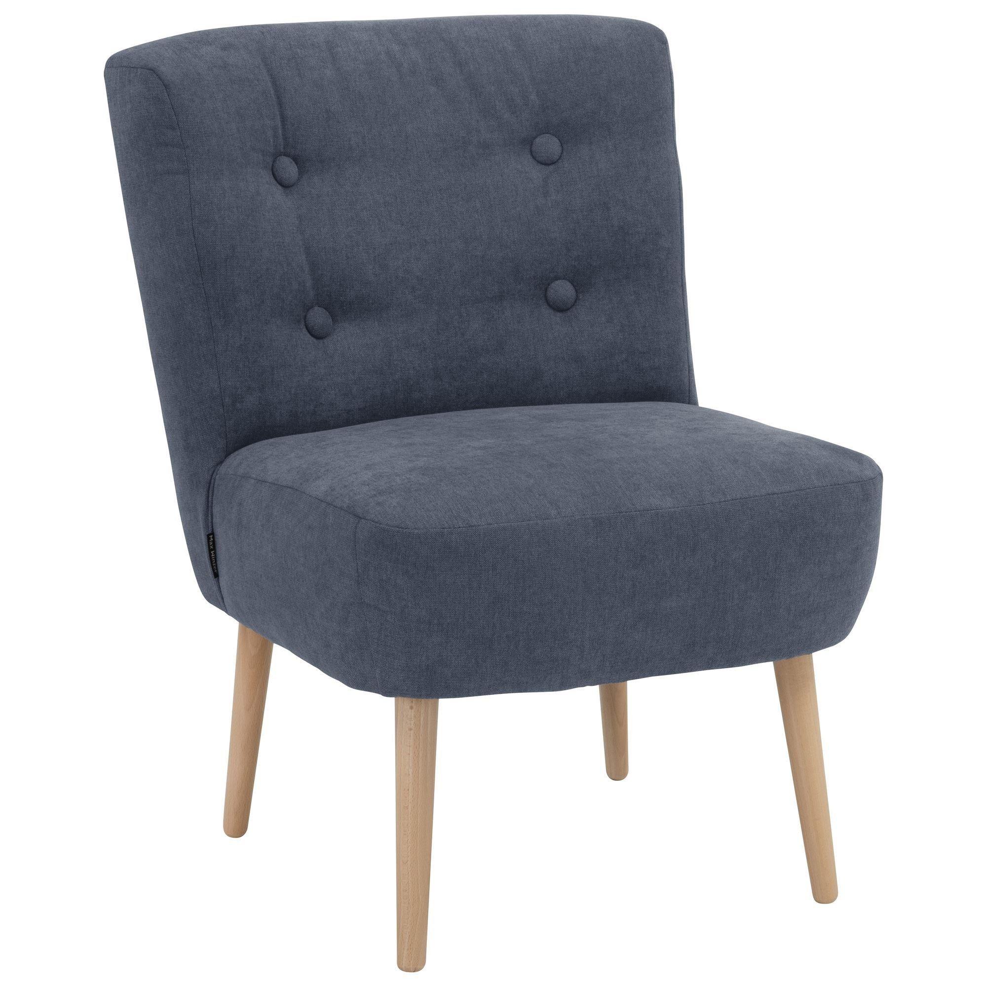SESSEL Kamle Bezug Flachgewebe Buche natur / blau - Blau, Kunststoff (68/78/58cm) - 58aufmkessel