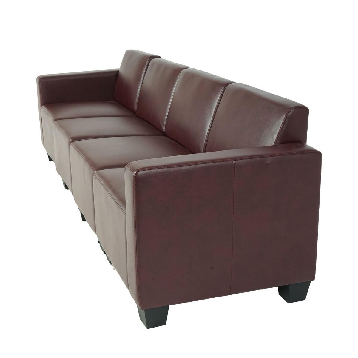 4-SITZER SOFA Rotbraun - Rotbraun, Textil (250/76/72cm) - MCW