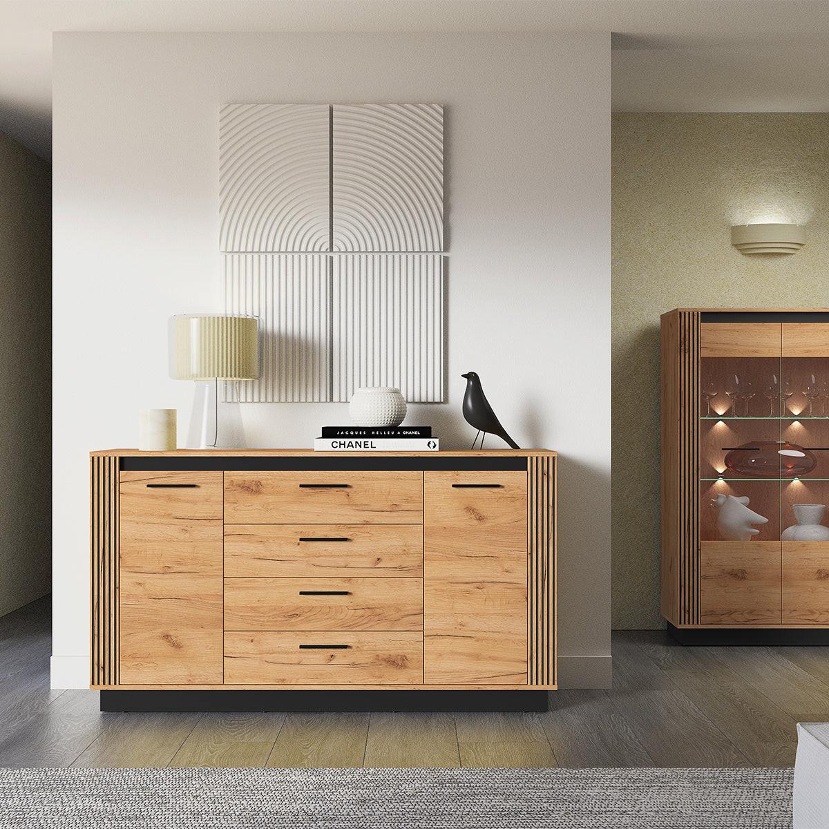 SIDEBOARD Solal Holz - Braun, Holzwerkstoff (160/90/40cm) - Petits-meubles