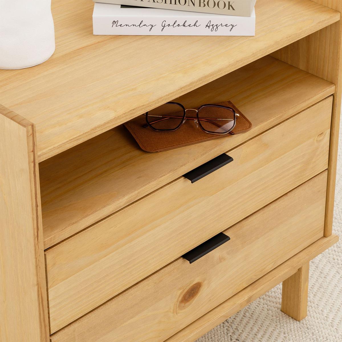 NACHTTISCH TEPERA braun - Braun, Holz (64/64/41cm) - IDIMEX