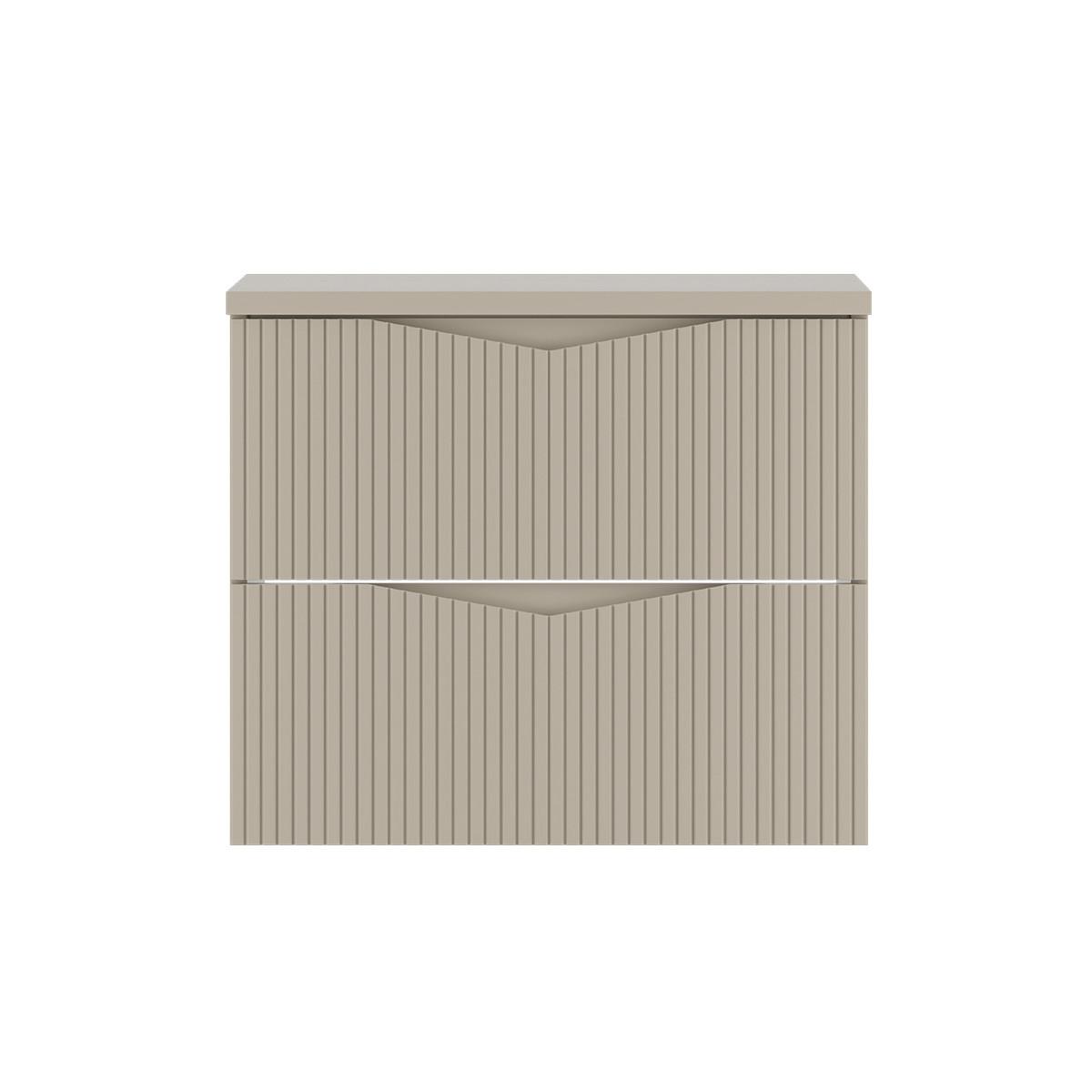 WASCHTISCHUNTERSCHRANK 60.6cm Tao Kaschmir - Beige, Holzwerkstoff (60.6/52.2/46.5cm) - Petits-meubles