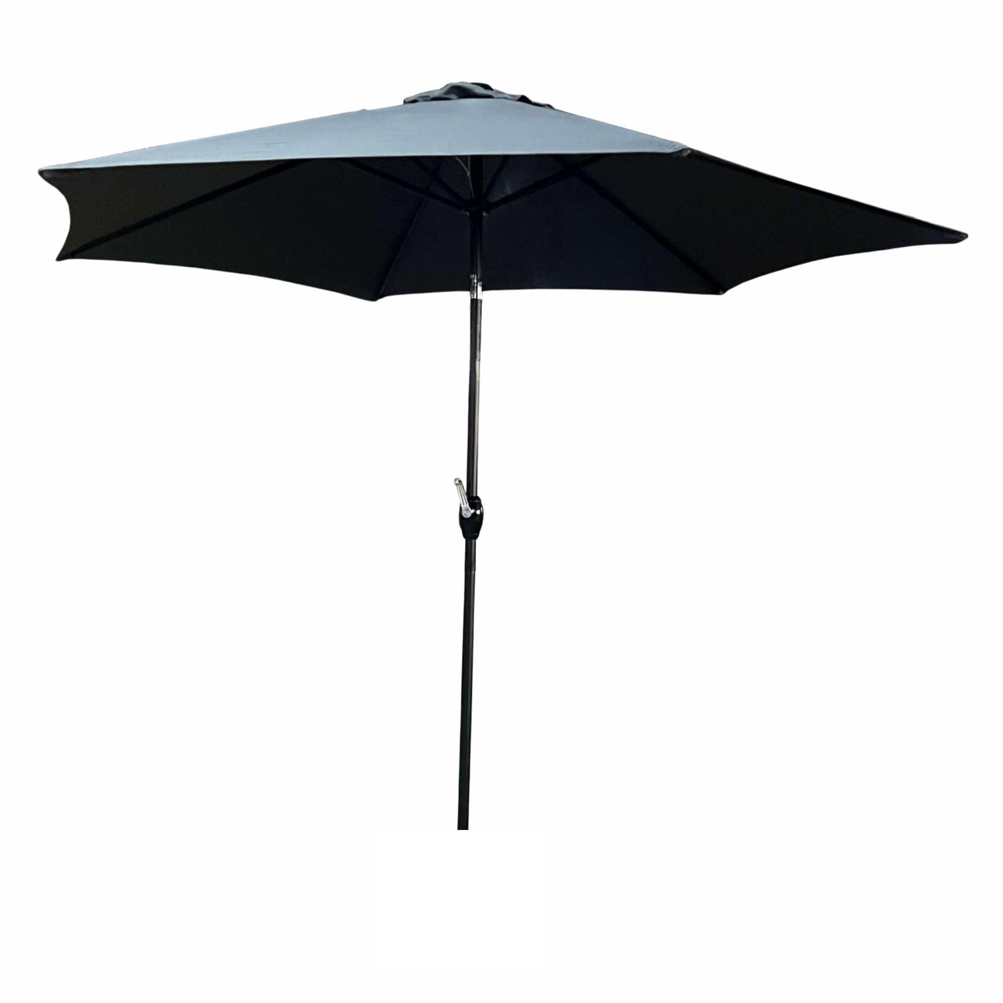 GARTENSCHIRM Graphit 270/235/270 - Graphitfarben, Textil/Metall (270/270cm) - RAUMHIRSCH FURNITURE