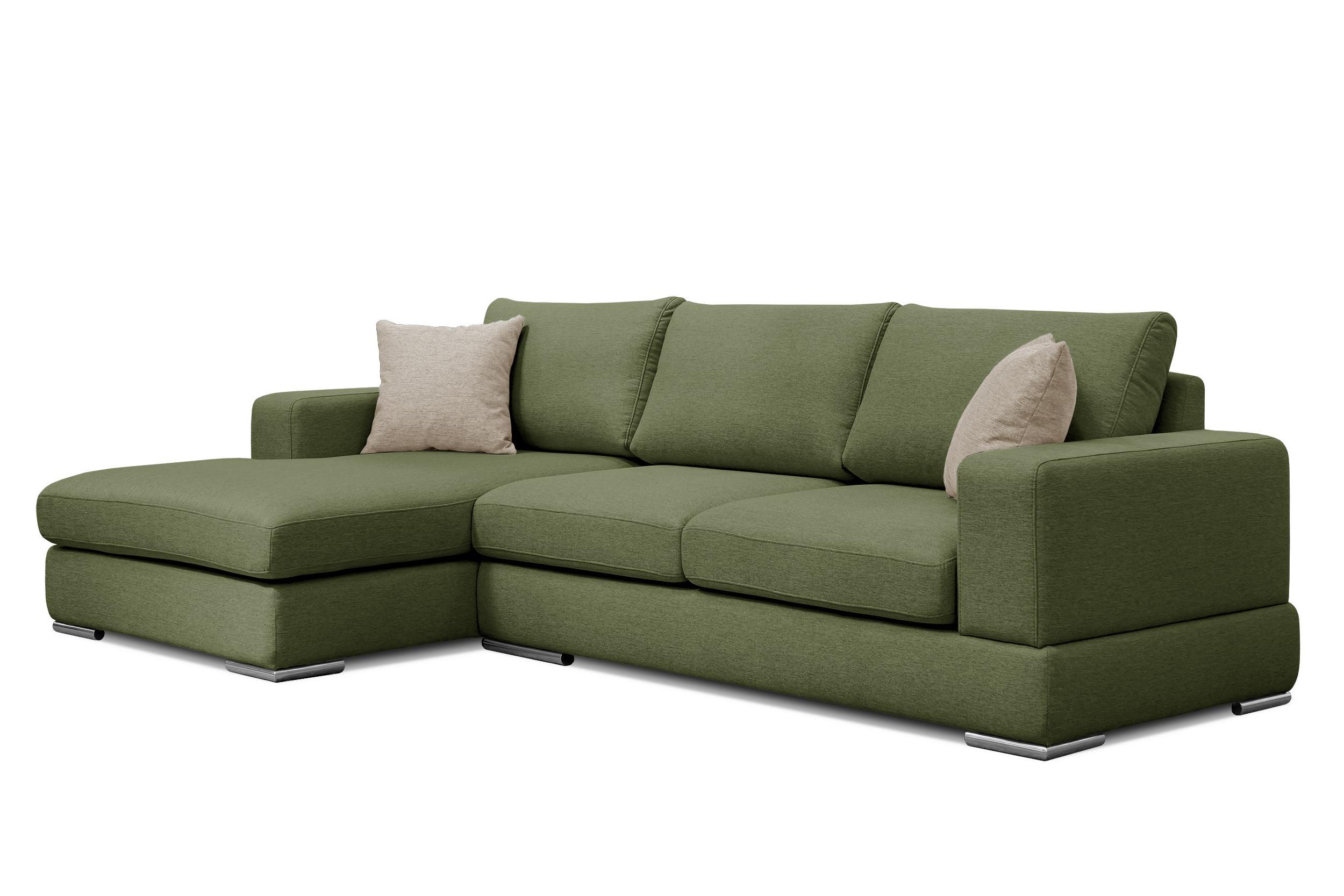 ECKSOFA OTTO 4-Sitzer, grün - Grün, Holzwerkstoff/Textil (159/279cm) - Wozimo