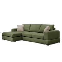 ECKSOFA OTTO 4-Sitzer, grün - Grün, Holzwerkstoff/Textil (159/279cm) - Wozimo