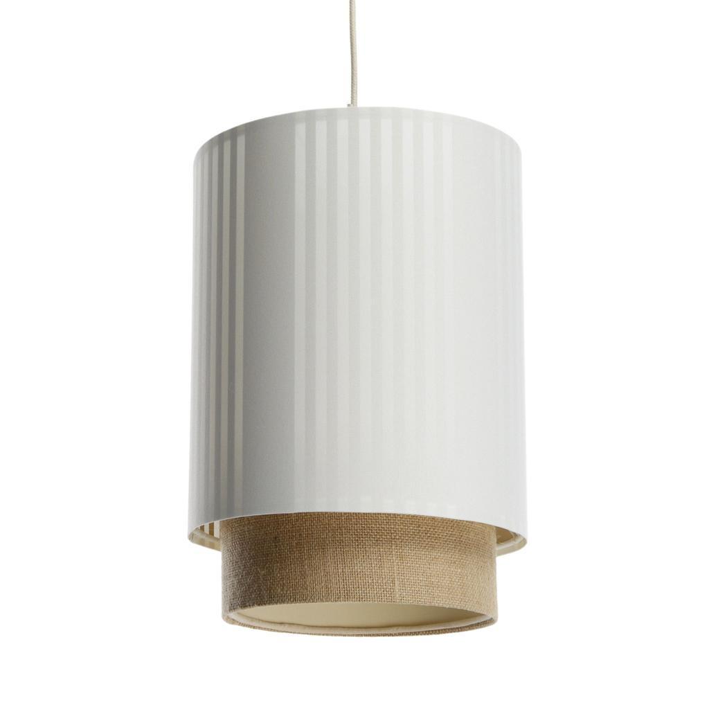 HÄNGELEUCHTE Weiß 25/105 cm - Braun, Kunststoff (30/0.4/105cm) - ONZENO