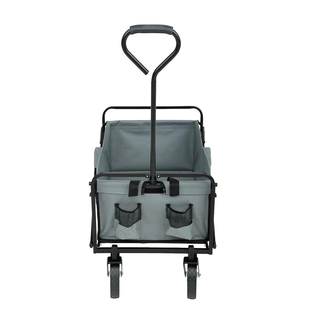 BOLLERWAGEN Faltbar, Strandwagen mit 110 kg Tragkraft - Grau, Textil (50/59/50cm) - RAUMHIRSCH FURNITURE