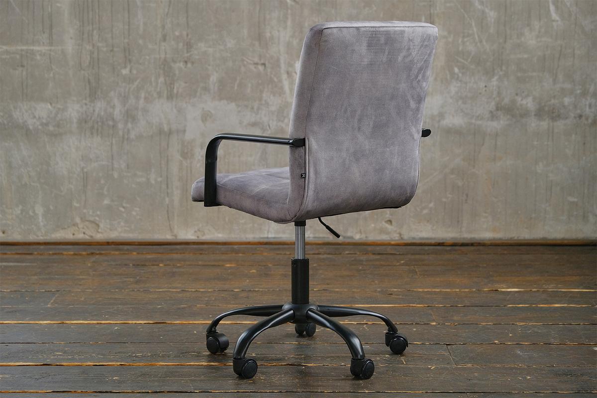 BÜROSTUHL MERLE Silber Velvet - Silberfarben, Textil (52/86/52cm) - KAWOLA
