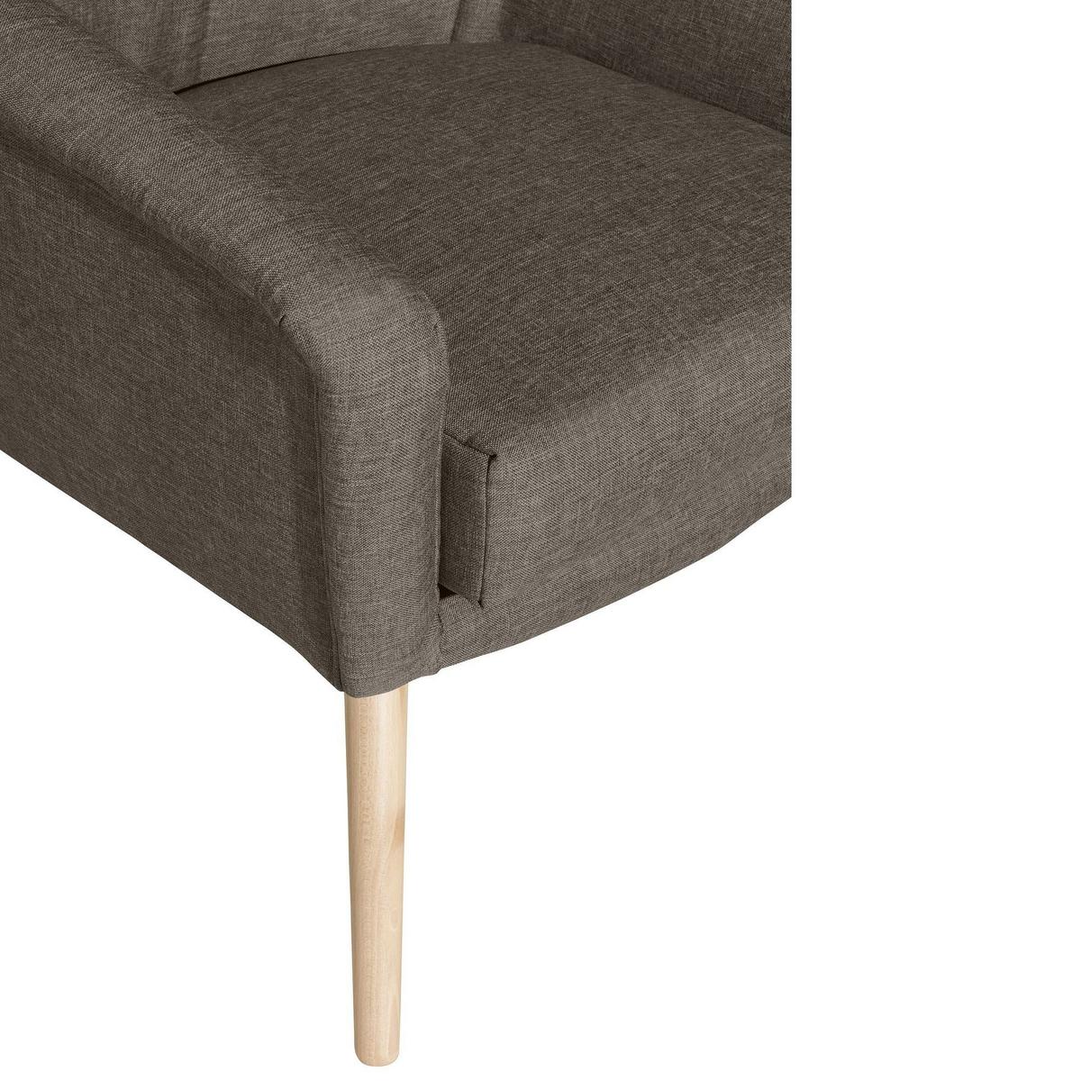 SESSEL Kachka Bezug Flachgewebe Buche natur / sahara - Gelb, Kunststoff (67/81/71cm) - 58aufmkessel