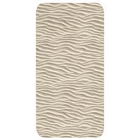BADEMATTE Sand - Wellen - Beige 60x120 cm - Beige, Textil (60/120cm) - OnlyWow