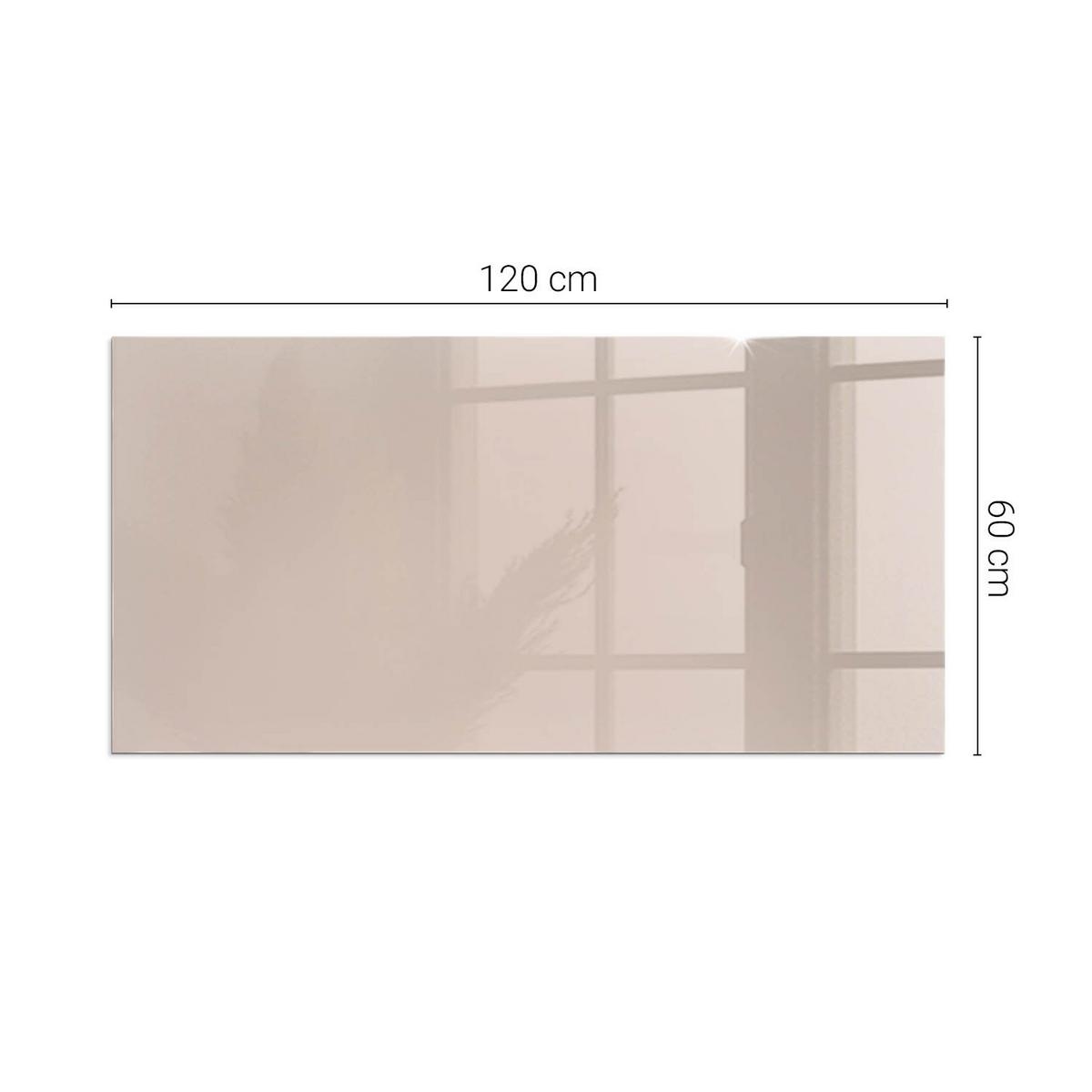 GLASPLATTE für Kamin 120x60 cm - Orange, Glas (120/60/0.4cm) - TULUP