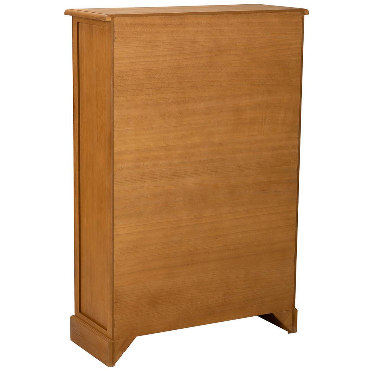 SCHUHSCHRANK aus Holz 80x33x120 cm - Braun, Holz (86/38/126cm) - Wanderlust