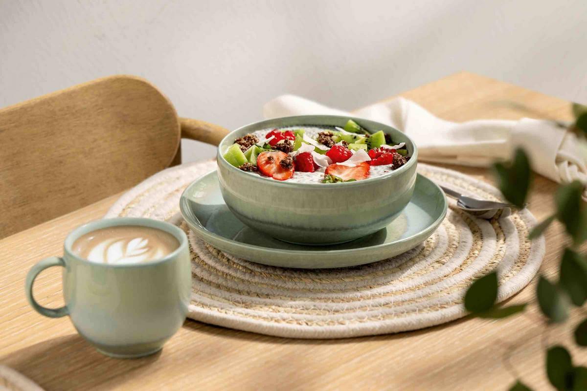 BASIC-SET Perlemor Alga grün 6-tlg. - Grün, Keramik (2/2/2cm) - like.Villeroy & Boch