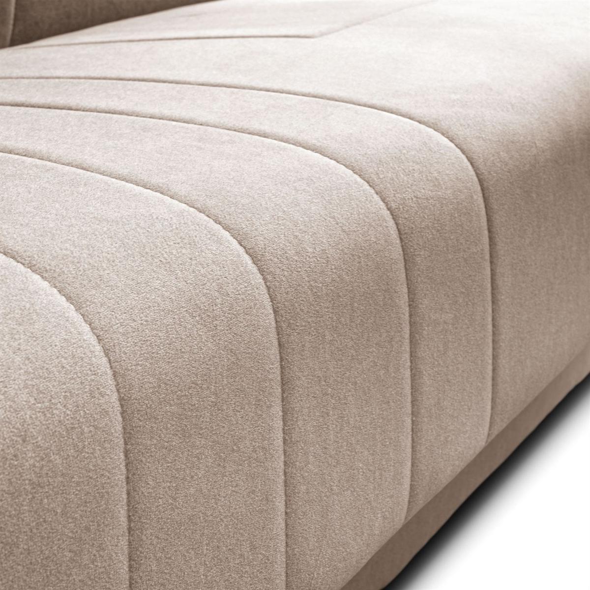 SCHLAFSOFA VERO II mit Schlaffunktion Castel 15 - Beige, Textil (191/88/90cm) - Lookway