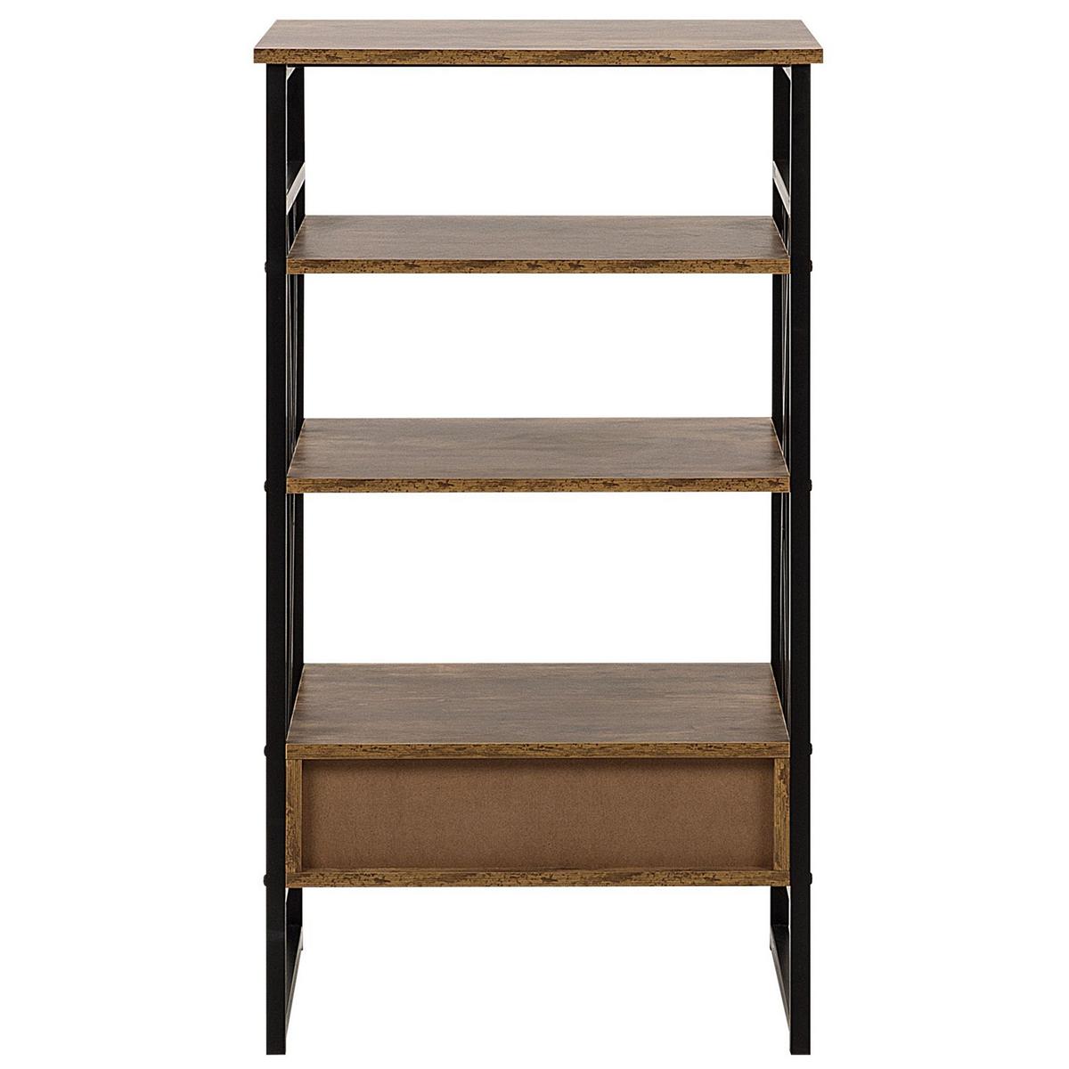 REGAL 3 Fächer Keene - Dunkelbraun, Holzwerkstoff (56/101/51cm) - Beliani