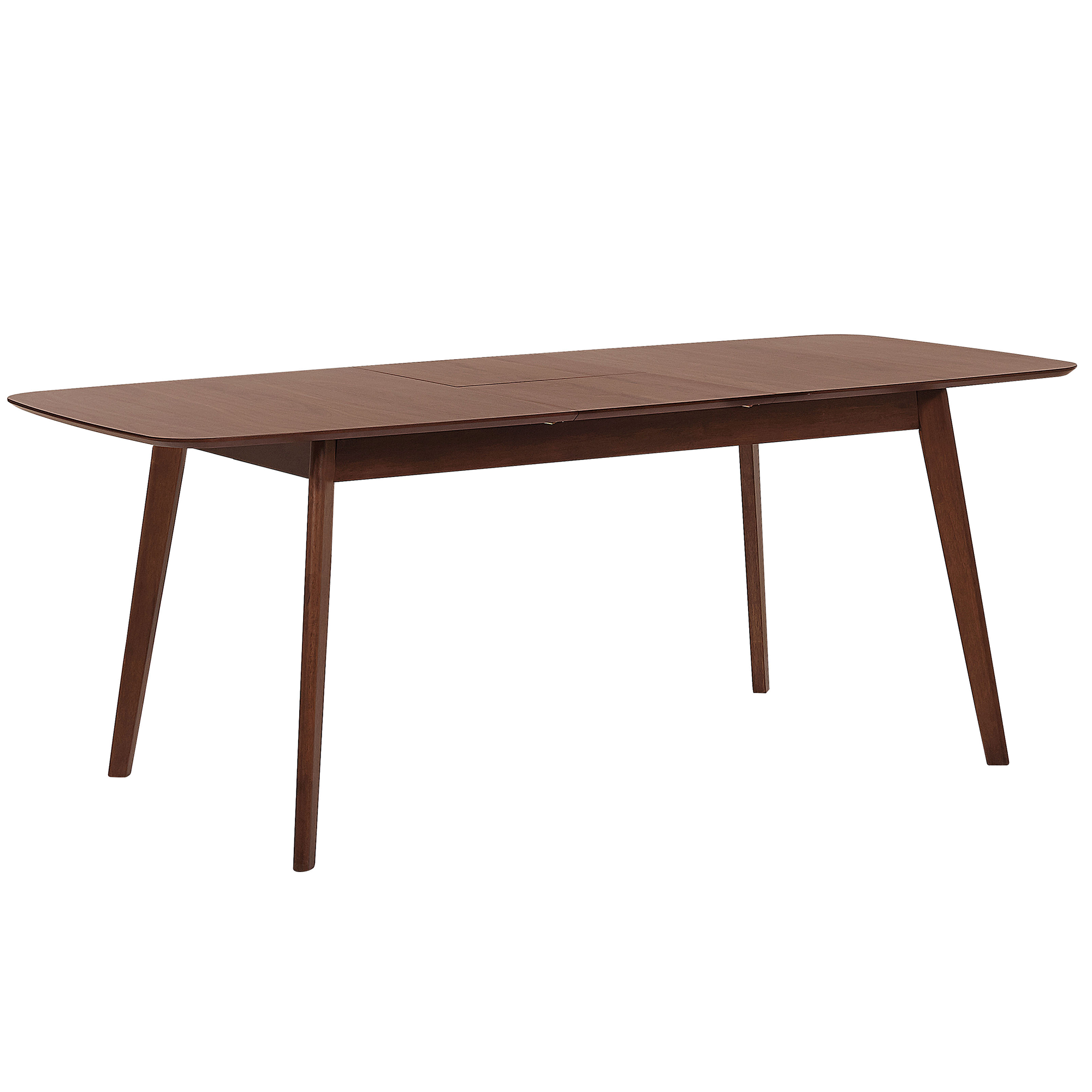 ESSTISCH 120-150/75/75 cm Dunkelbraun Rechteckig Madox - Dunkelbraun, Holzwerkstoff (150/75/75cm) - Beliani