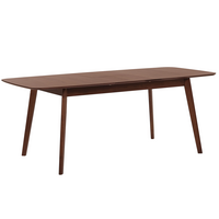 ESSTISCH 120-150/75/75 cm Dunkelbraun Rechteckig Madox - Dunkelbraun, Holzwerkstoff (150/75/75cm) - Beliani