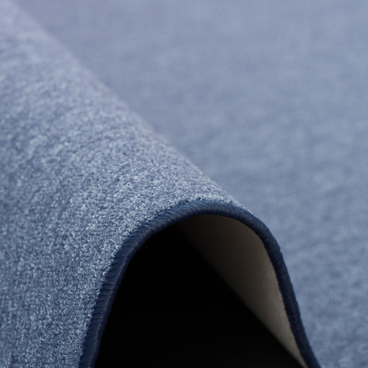 FEINSCHLINGEN VELOUR TEPPICH STRONG - Dunkelblau, Textil (133/133cm) - Snapstyle