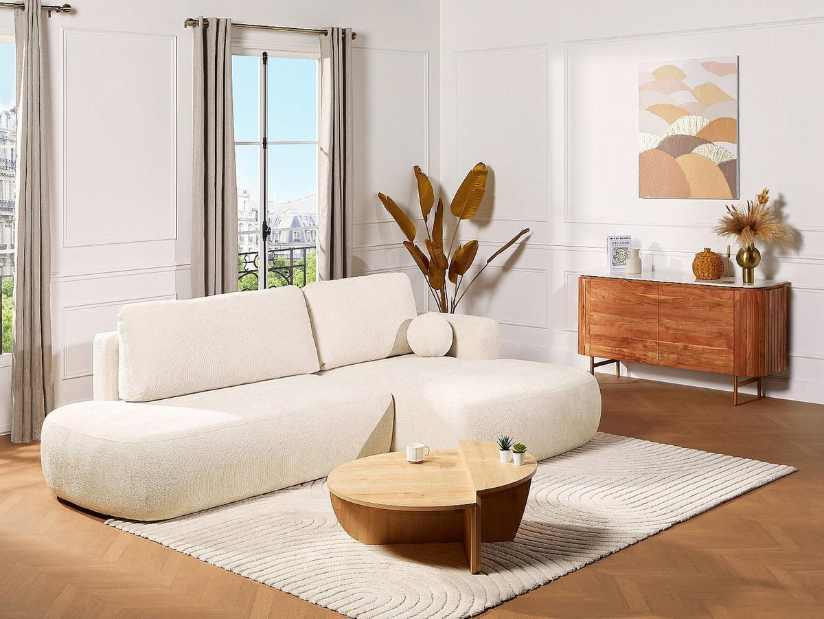 COUCHTISCH - 90 cm x 60 cm - holz - naturfarben hell Aloeva - Naturfarben, Holz (60/90/30cm) - Vente-Unique