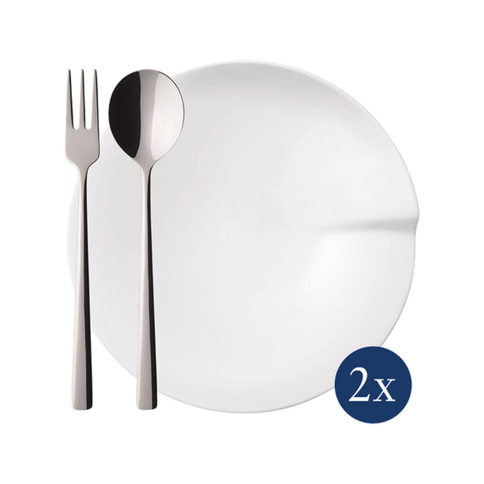 PASTA-SET Pasta Passion weiß 6-tlg. - Weiß, Keramik/Metall (2/2/2cm) - Villeroy & Boch