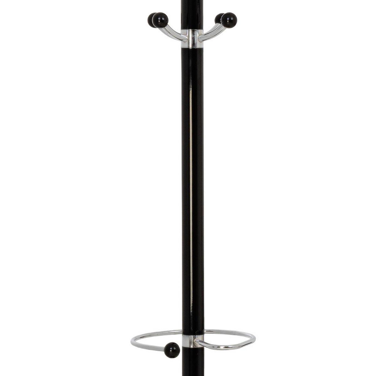 GARDEROBE aus metall 36x178cm - Schwarz, Metall (36/178/36cm) - Wanderlust