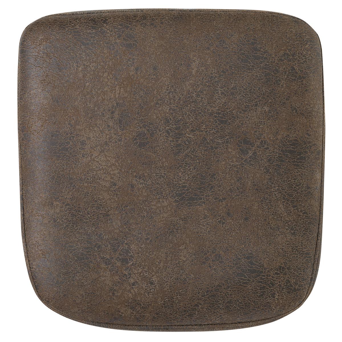 ESSZIMMERSTUHL Kunstleder Braun Yorkville - Dunkelbraun, Holz/Textil (56/82/62cm) - Beliani