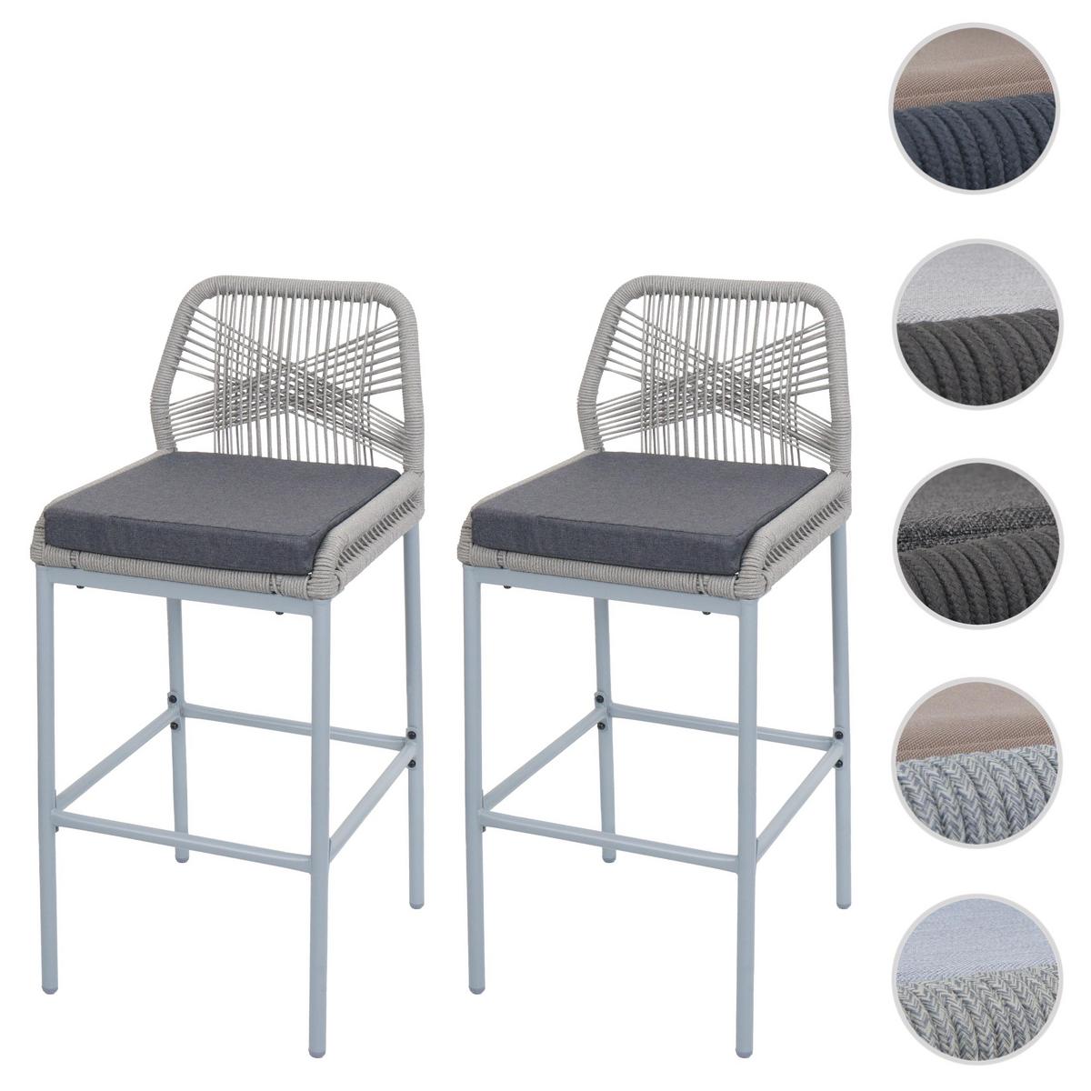 BARHOCKER Hellgrau, Grau - Hellgrau/Grau, Metall (42/101/52cm) - MCW