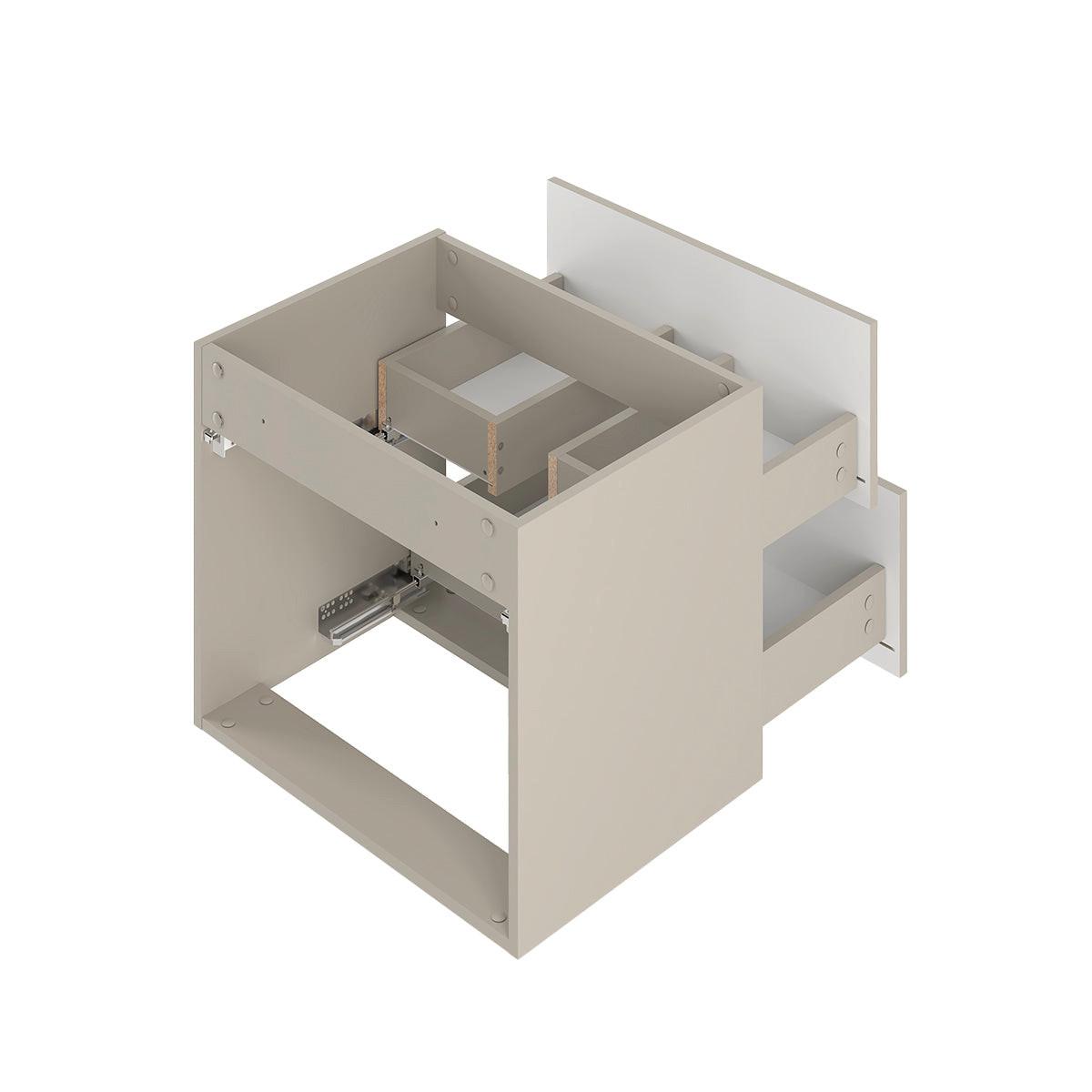 WASCHTISCHUNTERSCHRANK 120cm Ellie Kaschmir - Beige, Holzwerkstoff (120/50/45.8cm) - Petits-meubles