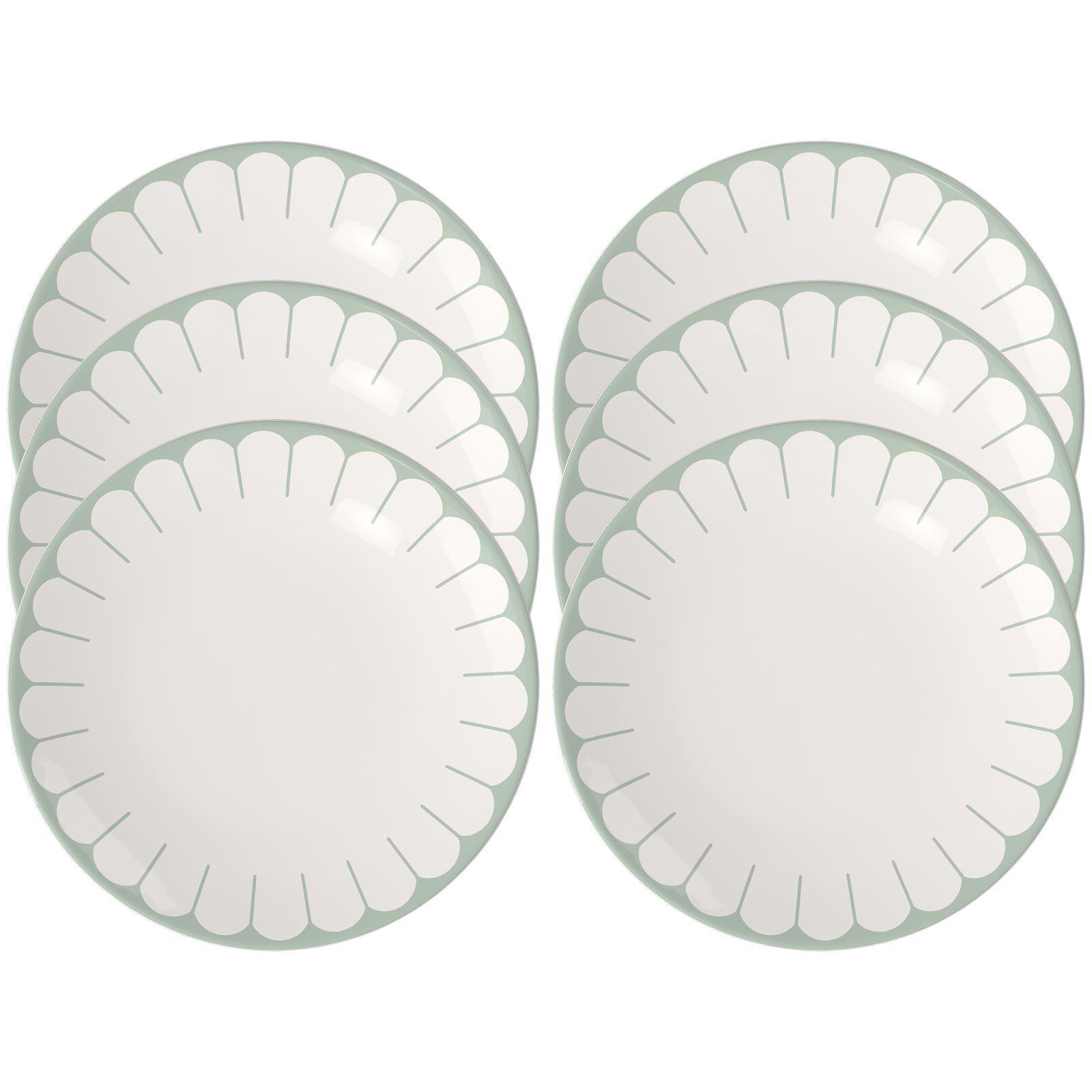 SPEISETELLER Fleur Couleur Vert ø 26,6 cm 6er Set - Grün, Keramik (26.6cm) - Villeroy & Boch