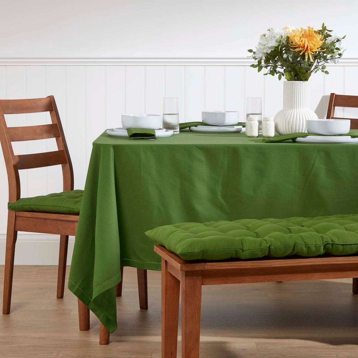STOFFSERVIETTEN 4er-Set olivgrün 45/45 cm, 100% Baumwolle - Olivgrün, Textil (45/45cm) - Homescapes