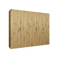 DREHTÜRENSCHRANK Malaga 250 - Eiche Artisan, Holzwerkstoff (250/202/52cm) - MIRJAN24