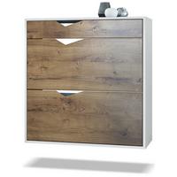 SCHUHSCHRANK Kolmio Fronten in Eiche Ribbeck - Alteiche, Holzwerkstoff (85/87/33cm) - Vladon