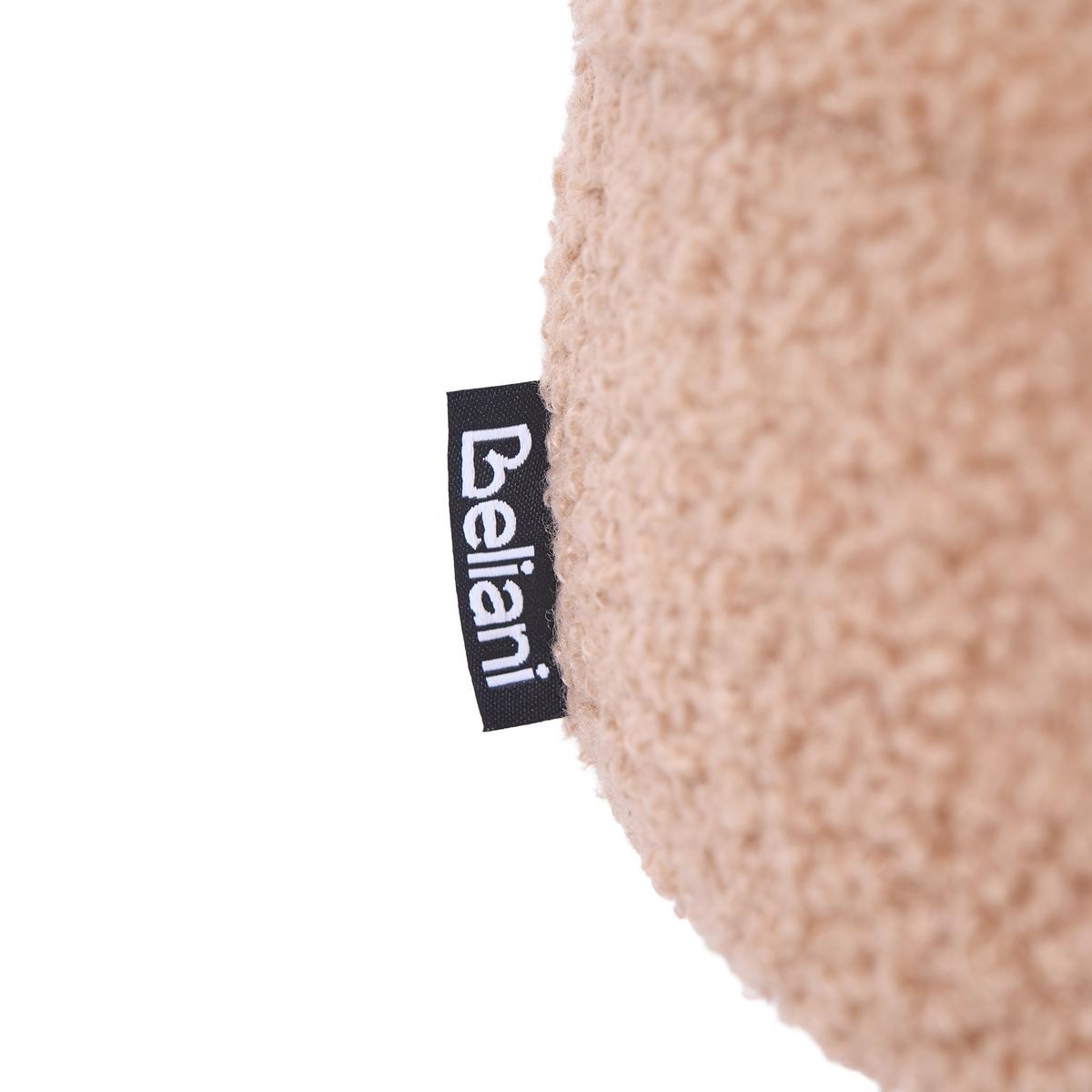 POLSTERBANK Bouclé Hellbraun Wolfeboro - Hellbraun, Textil (98/38/35cm) - Beliani