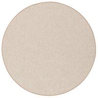SISAL-OPTIK DESIGNER FLACHGEWEBE TEPPICH PURE MELIERT RUND - Beige, Textil (133/133cm) - Snapstyle