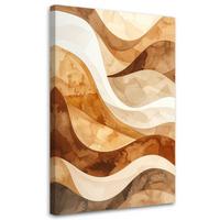 LEINWANDBILD 3D und geometrisch 70x100cm - Beige, Textil (70/100cm) - Feeby